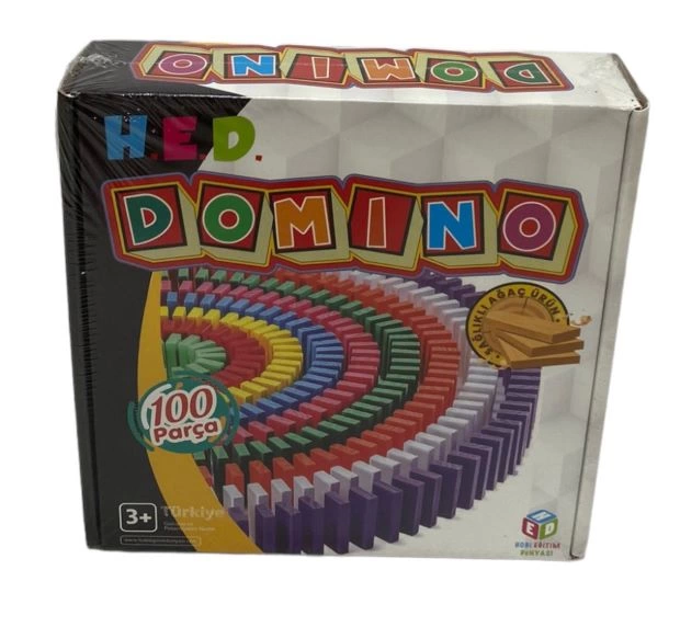 DOMINO OYUNU 100 PARCA AHSAP