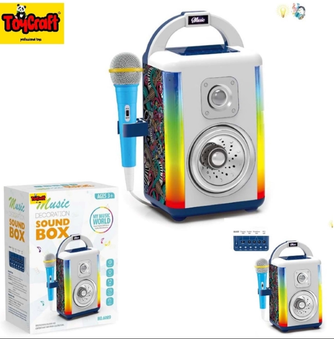 TOYCRFT BLUETOOTLU KARAOKE SETI ISIKLI