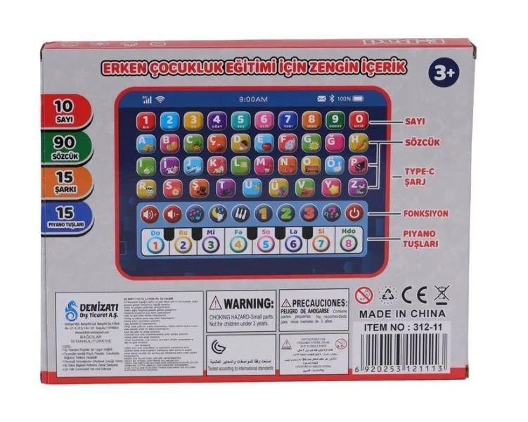 OYUNCAK PILLI TABLET OYUNCAK PILLI TABLET