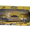 BOXED YELLOW TAXI WITH LIGHTS AND MUSIC