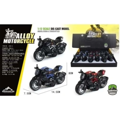 METAL MOTOR ISIKLI MUZIKLI 12LI KUTU