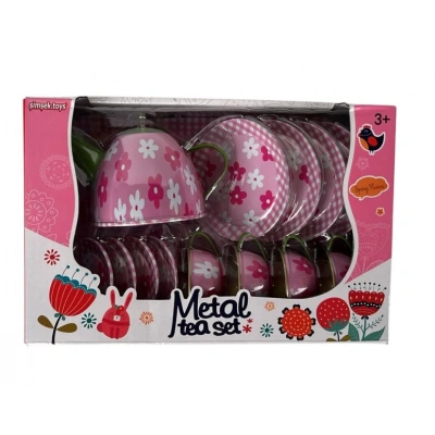 METAL CAY SETI CICEKLI DESEN