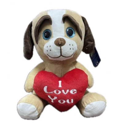 25 CM MAVI GOZLU KALPLI AYI  PELUS