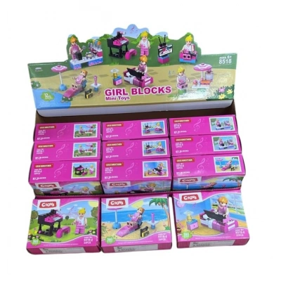 KIZ FIGUR BLOKLAR 12 LI STAND