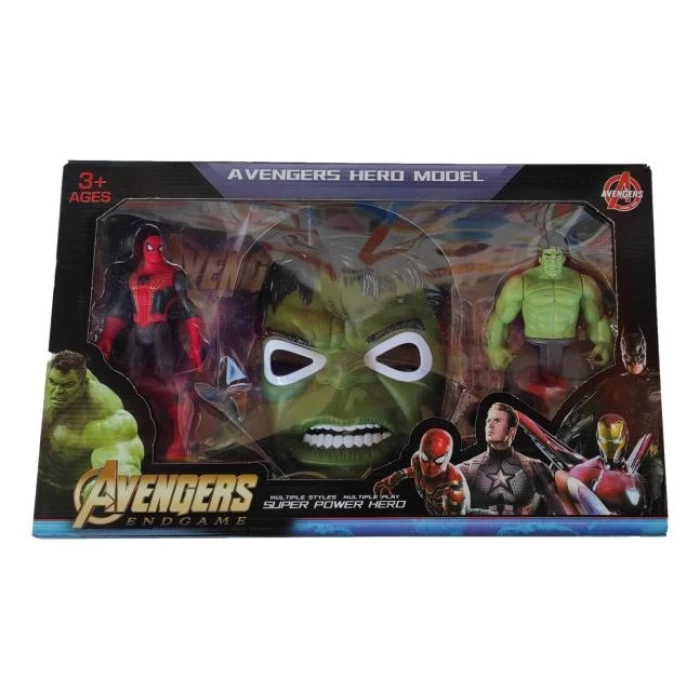 2-Piece HULK SPIDER-MAN MASKED