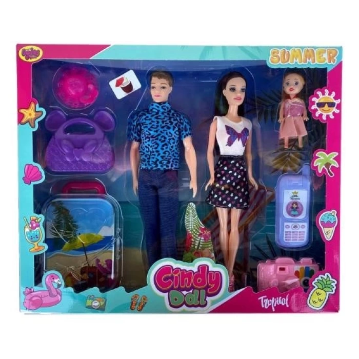 CINDY DOLL FAMILY HOLIDAY SET