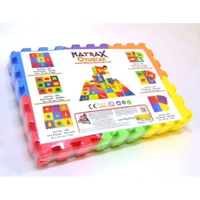 12*12CM 7MM EVA PUZZLE HARFLER VE SAYILAR