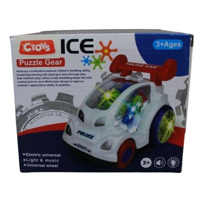 ISIKLI SESLI 360 DERECE DONEN POLIS ARABASI