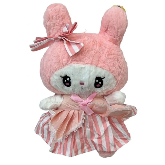 KROMI MELODI CIZGILI ELBISELI PELUS