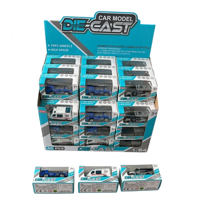 POLIS ARACLARI 48 LI STAND 1:64