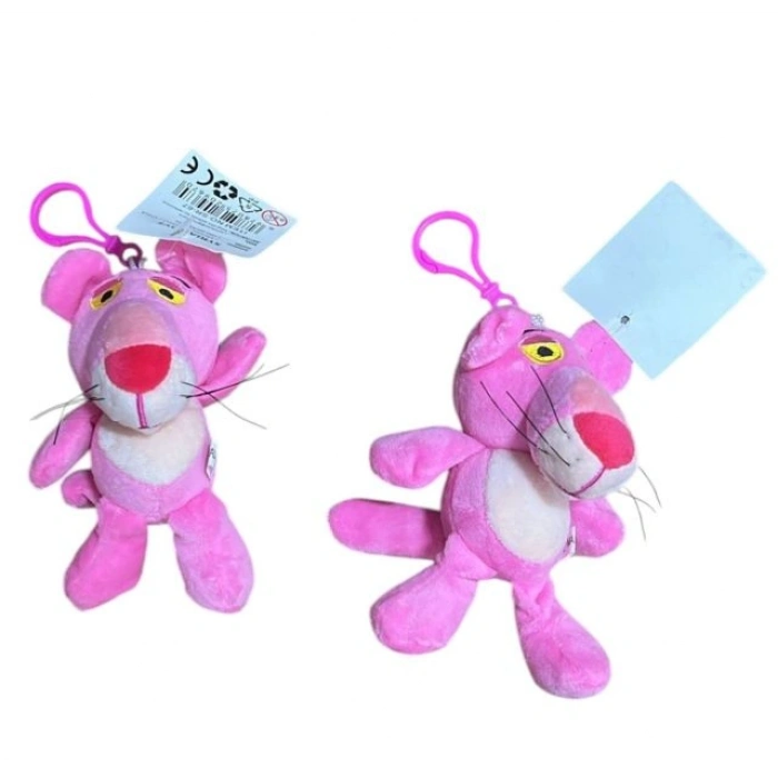 ANAHTARLIK PELUS PEMBE PANTER 13CM