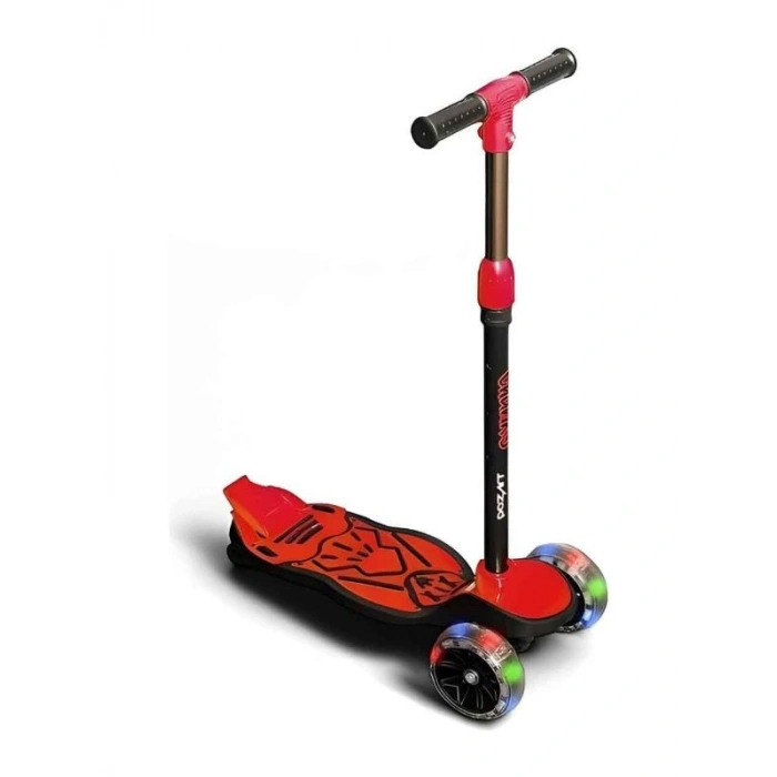 CHANKY ISIKLI  SCOOTER KIRMIZI MAVI PEMBE SARI