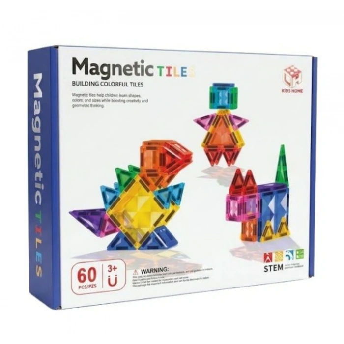MANYETIK BLOKLAR 7,5CM 60 PARCA