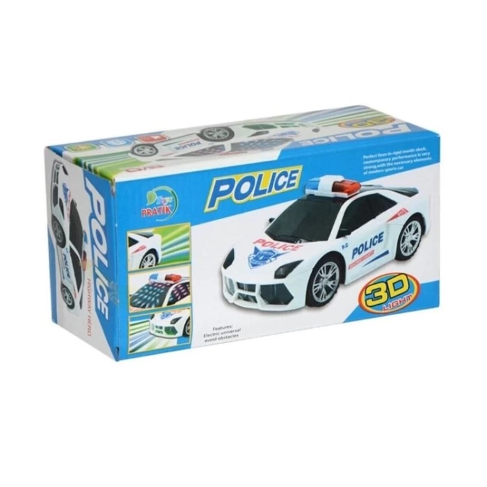 BATTERY-OPERATED 3D POLICE CAR