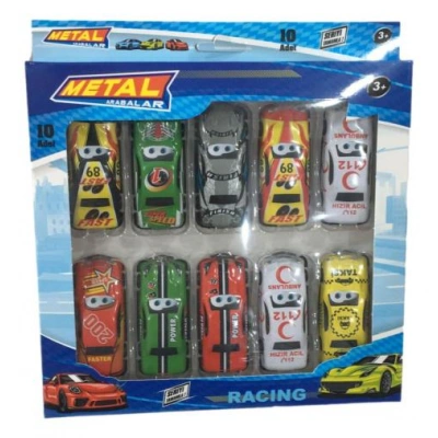 10-PIECE METAL CAR