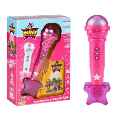 ميكروفون مع موسيقى خفيفة