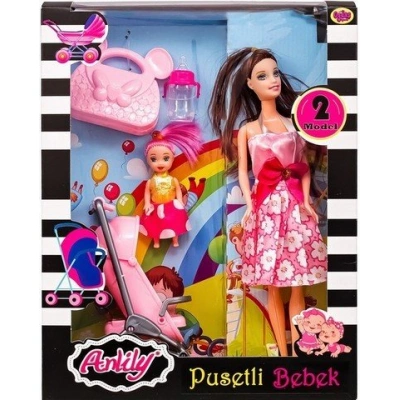 أنليلي كوت لوكس طفلة مع عربة أطفال