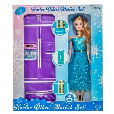 المطبخ الريفي المجمد مع الطفل