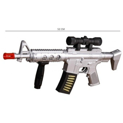 بندقية M-16 مع مخزون بطارية POS