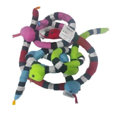 قطيفة على شكل ثعبان ملون مقاس 70 سم