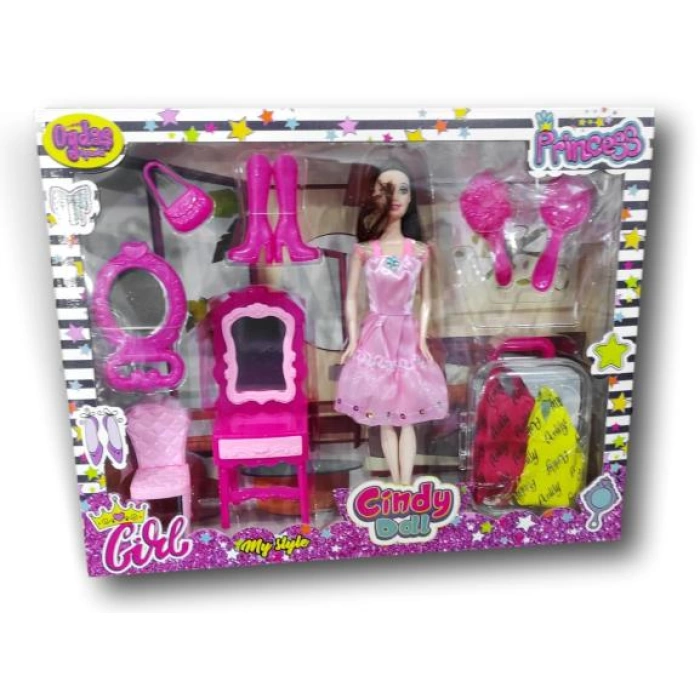 CINDY MAKE-UP TALE DOLL WITH SUITCASE