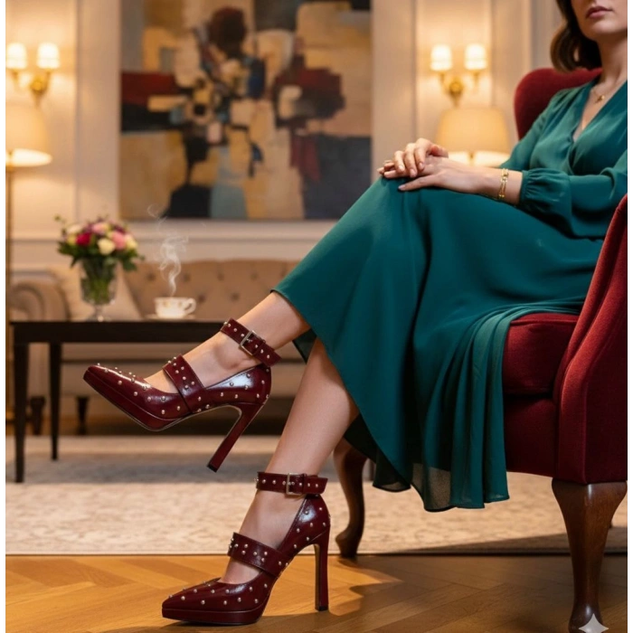 Bordo Troklu Bantlı Platform