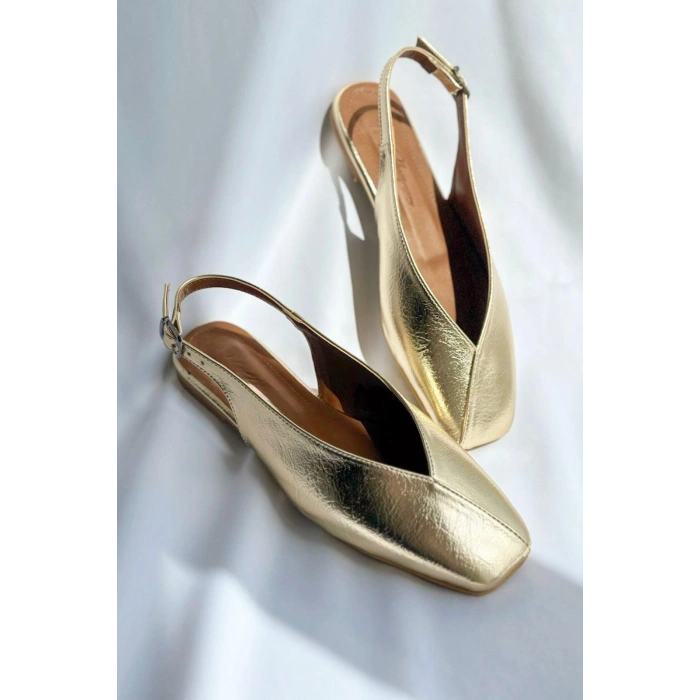 Gold Rutik Deri Babet