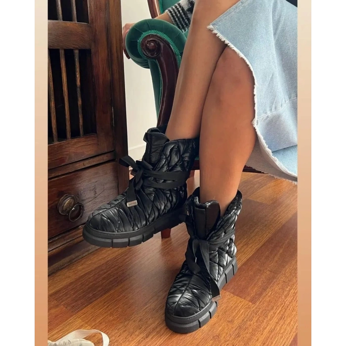 Siyah Kapitone Paraşüt Kumaş