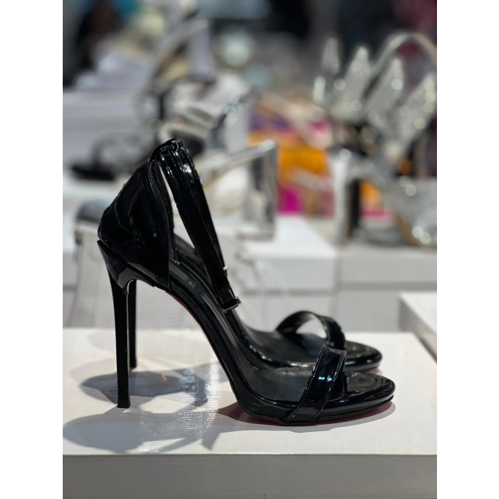 Siyah Rugan Cassadi Topuk Tek Bant