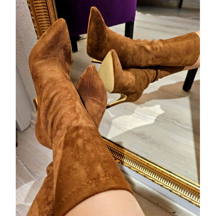 Taban Süet Streç Bootie
