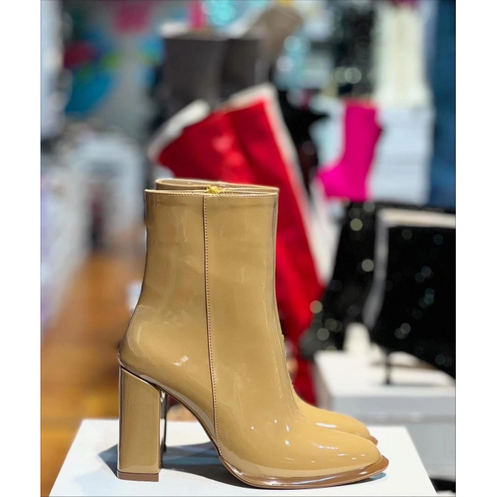 Vizon Rugan Kalın Topuk Botie