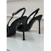 Siyah Rugan Dekolteli Stiletto