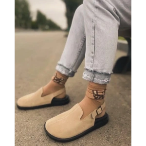 Bej Hakiki Süet Der Terlik