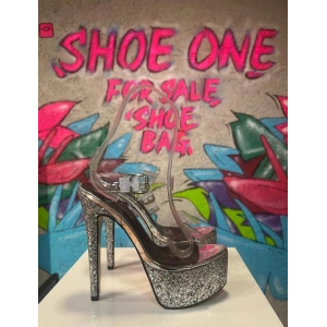 Gümüş Cam kırığı Şeffaf Platform