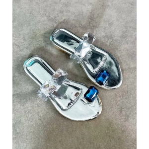 Gümüş Taşlı Yüzük Parmaklı Terlik