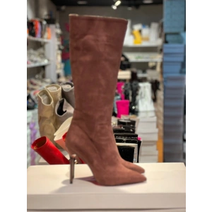 Kahve Süet Casadie Topuk Diz Altı Çizme