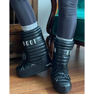 Siyah Deri Uzun Moon