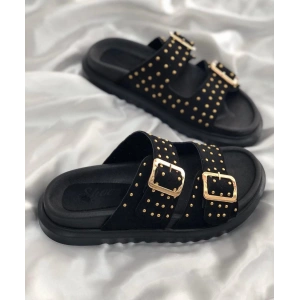 Siyah Gold Troklu Terlik