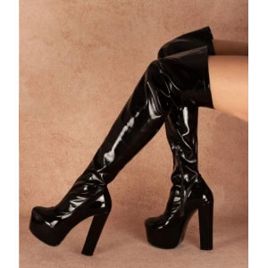 Siyah Rugan Streç Çizme