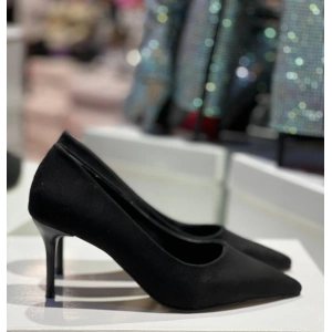 Siyah Süet Stiletto