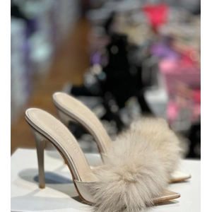 Ten Saten Kürklü Terlik