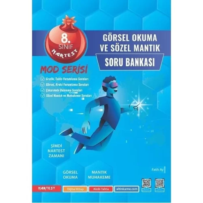 Nartest 8.Sınıf Mod Görsel Okuma Ve Sözel Mantık Soru Bankası