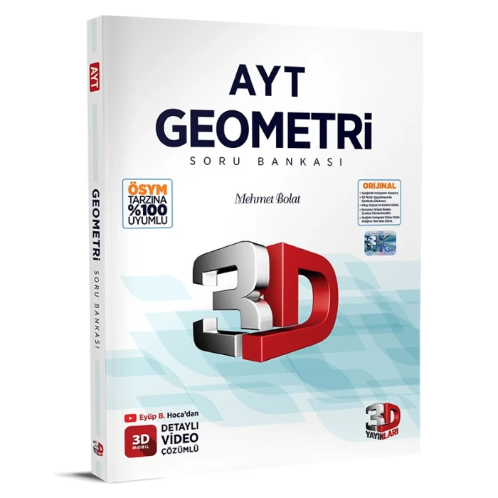 3D Ayt Geometri Soru Bankası 2023