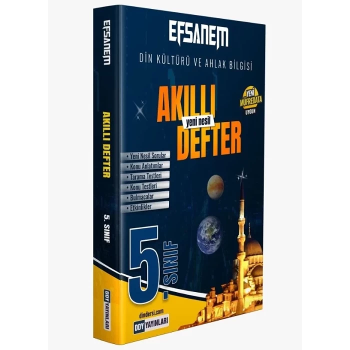 Ddy 5.Sınıf Din Kültürü Ve Ahlak Bilgisi Yetenekli Defter 2024