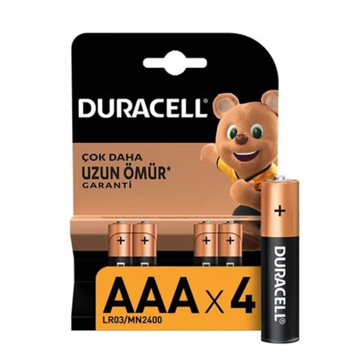 Duracell Aaa İnce Pil 4 Lü LR03/MN2400