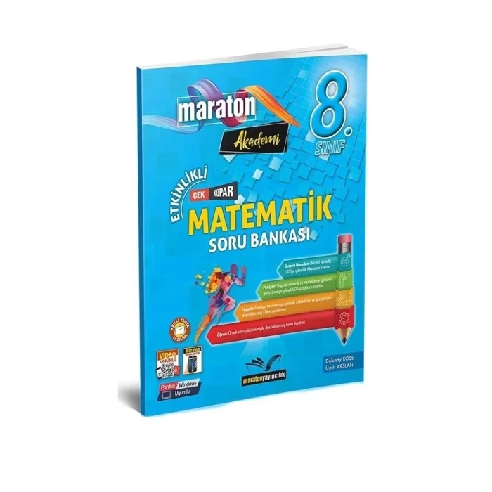 Maraton 8.Sınıf Matematik Etkinlikli Soru Bankası 2022