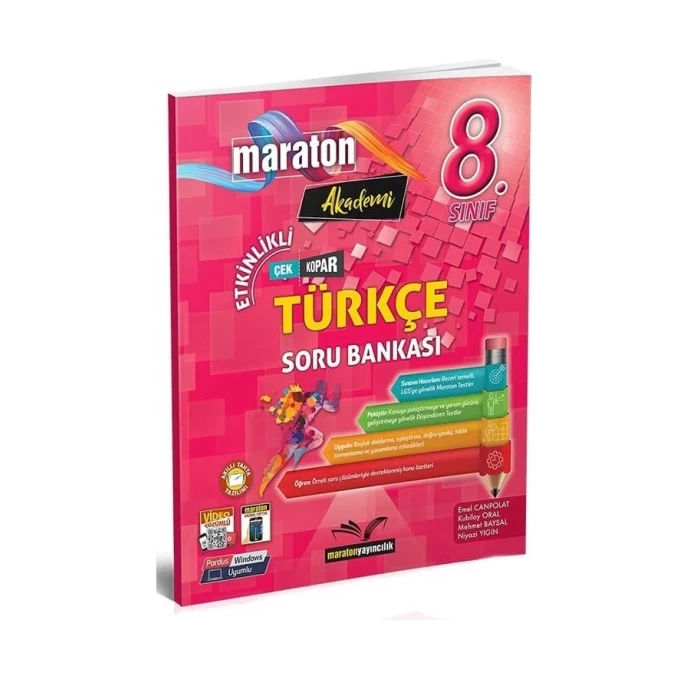 Maraton 8.Sınıf Türkçe Konu Özetli Soru Bankası