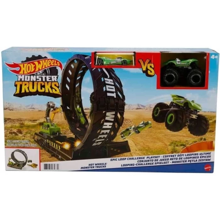 Mattel Hot Wheels Monster Trucks Çemberde Yarış Seti Mtl-HBH70