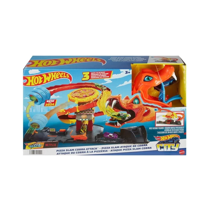 Mattel Hot Wheels Pizza Dükkannda Kobra Macera Oyun Seti Mtl-HTN81