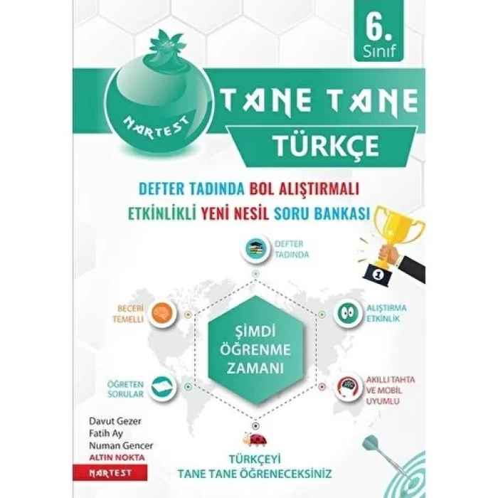 Nartest 6.Sınıf Yeşil Tane Tane Türkçe Soru Bankası